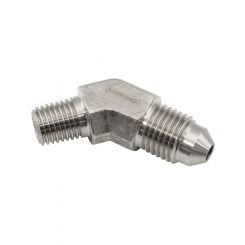 Aeroflow 45 Deg NPT Male to AN Fitting 1/16" NPT to Male -3AN