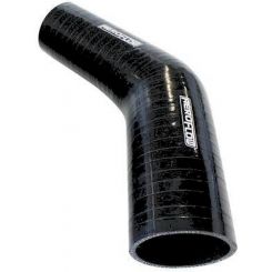 Aeroflow Gloss Black 45 Deg Silicone Elbow Hose 35mm I.D 3-Ply