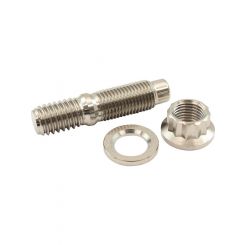 Aeroflow 3/8" Titanium Stud Nut and Washer Kit 12 Point Nut