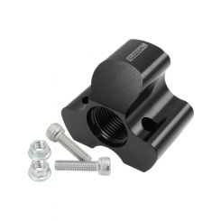 Aeroflow 4 Port Distribution Block Black -10 x -12 ORB Port