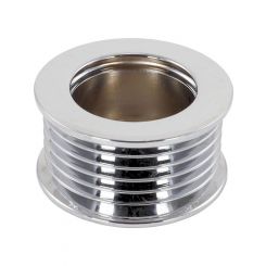 Mechman 6-Groove Alternator Pulley, Chrome Finish 46mm O.D
