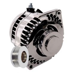 Mechman 170 Amp Racing Alternator Polished Single Fits GM 63-85