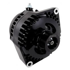 Mechman 240 Amp Racing Alternator Black 6-Groove Pulley Fits GM 63-85