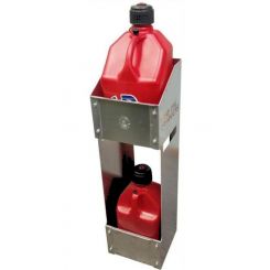 Pit Pal Fuel Jug Rack Two 5 Gallon Jugs Aluminum Natural