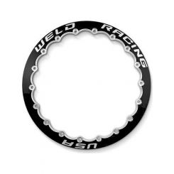 Weld Racing Alpha-1 Beadlock Ring 15in MT 18 Hole Black