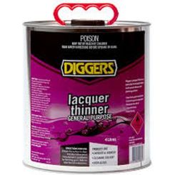 Diggers Lacquer Thinners High Performance Solvent 4L