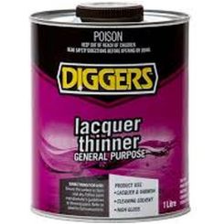 Diggers Lacquer Thinners High Performance Solvent 1L