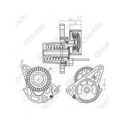 GMB Premium Accessory Drive Belt Tensioner