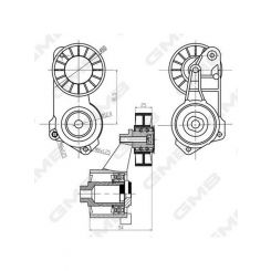 GMB Premium VRibbed Belt Tensioner