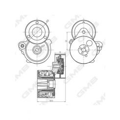 GMB Premium Accessory Drive Belt Tensioner