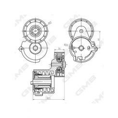 GMB Premium Accessory Drive Belt Tensioner