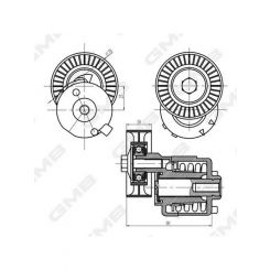 GMB Premium Accessory Drive Belt Tensioner
