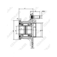 GMB Premium Wheel Hub Assy Kit Complete