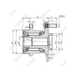 GMB Premium Wheel Hub Assembly