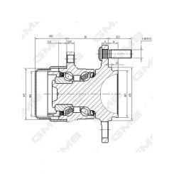 GMB Premium Wheel Hub Assembly