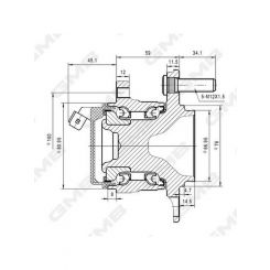 GMB Premium Wheel Hub Assembly