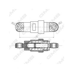 GMB Premium Accessory Drive Belt Tensioner