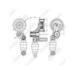 GMB Premium VRibbed Belt Tensioner