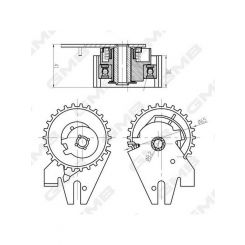GMB Premium Timing Belt Tensioner Pulley