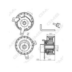 GMB Premium Timing Belt Tensioner Pulley