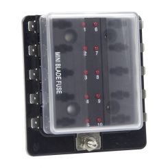 Baxters Fuse Box Mini Wedge Fuse Type 10 Block With Led Indicator Wh