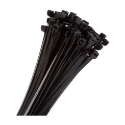 Baxters Metal Tongue Cable Tie Black 360mm x 7.5mm Heavy Duty
