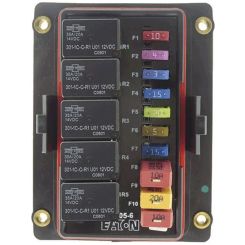 Delphi Relay & Mini Fuse Holder 3 x Mini Relays & 10 x M/Fuses