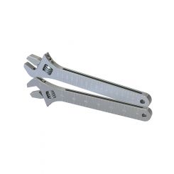 Aeroflow Wheelie Bar And General Purpose Adjustable Spanner Silver