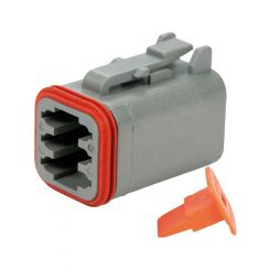 Deutsch Socket Connector DT 6 Way With Wedge