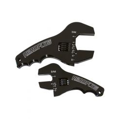 Aeroflow Adjustable Grip AN Wrench Kit 3-1/2" & 4-1/2" Handle Black AF98-2039BLK
