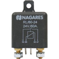 JAS Heavy Duty Relay 24V 60Amp N/O 4 Pin 80A