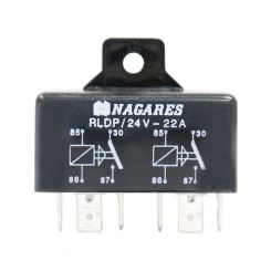 JAS Double Mini 4 Pin Relay 24V 22Amp N/O