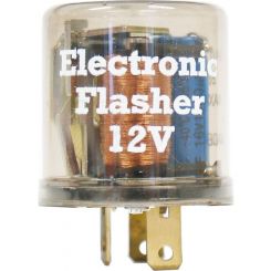 JAS 12V 3 Pin Electronic Flasher 21-23 Watt Maximum 6 Bulbs
