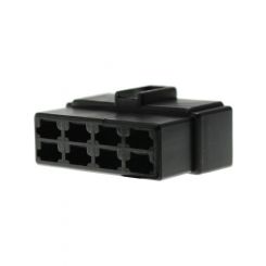 JAS 8 Way Socket Connector Pack 10 Black Housing