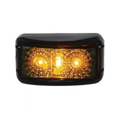 LV LED Side Marker Amber 12/24V Black Bracket