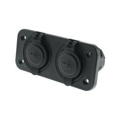 LV DC Usb Socket High Output Flush Mount 12/24V 2.1A x 2