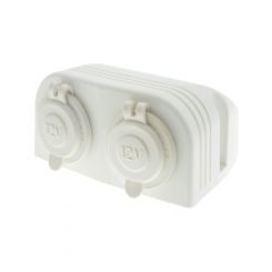 LV DC Dual Accessory Sockets Surface Mount With Covers