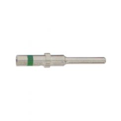 LV Green Band Male Terminal 100 Pack Solid Pins Nickel Plated