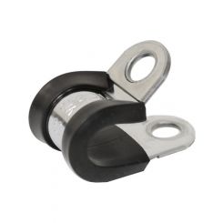 LV 12mm Cable Clamp S/S 10 Pack Width 15mm Hole Size 6.4mm