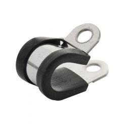 LV 13mm Cable Clamp S/S 10 Pack Width 15mm Hole Size 6.4mm