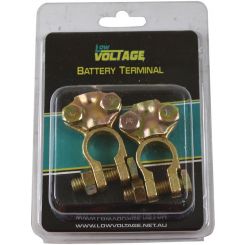 LV Battery Term Saddle Type Pack 2 End Entry Fits 6-1 B&S Cable