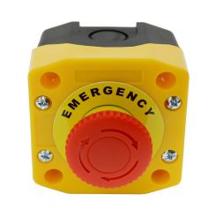 LV Emergency Stop Nc/No 600Vac/10A Twist To Reset