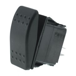 LV 12/24V Rocker Switch Off/Mom O 2 Push On Terminals; Sealed