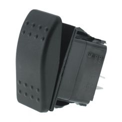 LV 12/24V Rocker Switch On/Off/On With 6 Push On Terminals