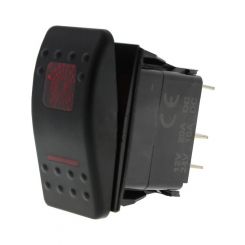 LV 12/24V Rocker Switch On/Off With 2 Red Led'S With 5 Push