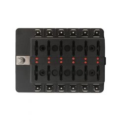 LV 32Vdc 12 Way ATS Fuse Block Clear Cover 85 x 115mm