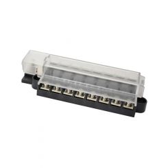 LV 8 Way ATS Compact Fuse Block Rated 32V/100A Max.Clear Cover