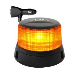 LV Amber LED Beacon Magnetic Mount 10-30V 11 Flash Patterns
