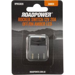 Roadpower Switch Rocker 12V 20A Off/On Spst 20mm Mount