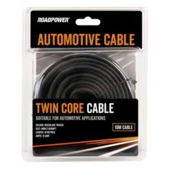 Roadpower Twin Core Speaker Cable 4mm Red/Black Trace 10M 15A